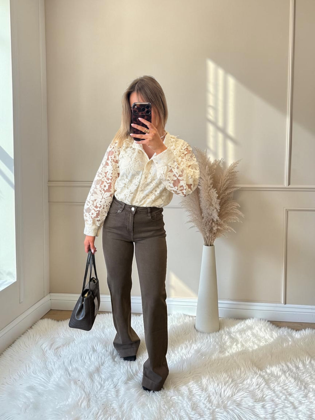 BLOUSE À DENTELLE BERTILLE