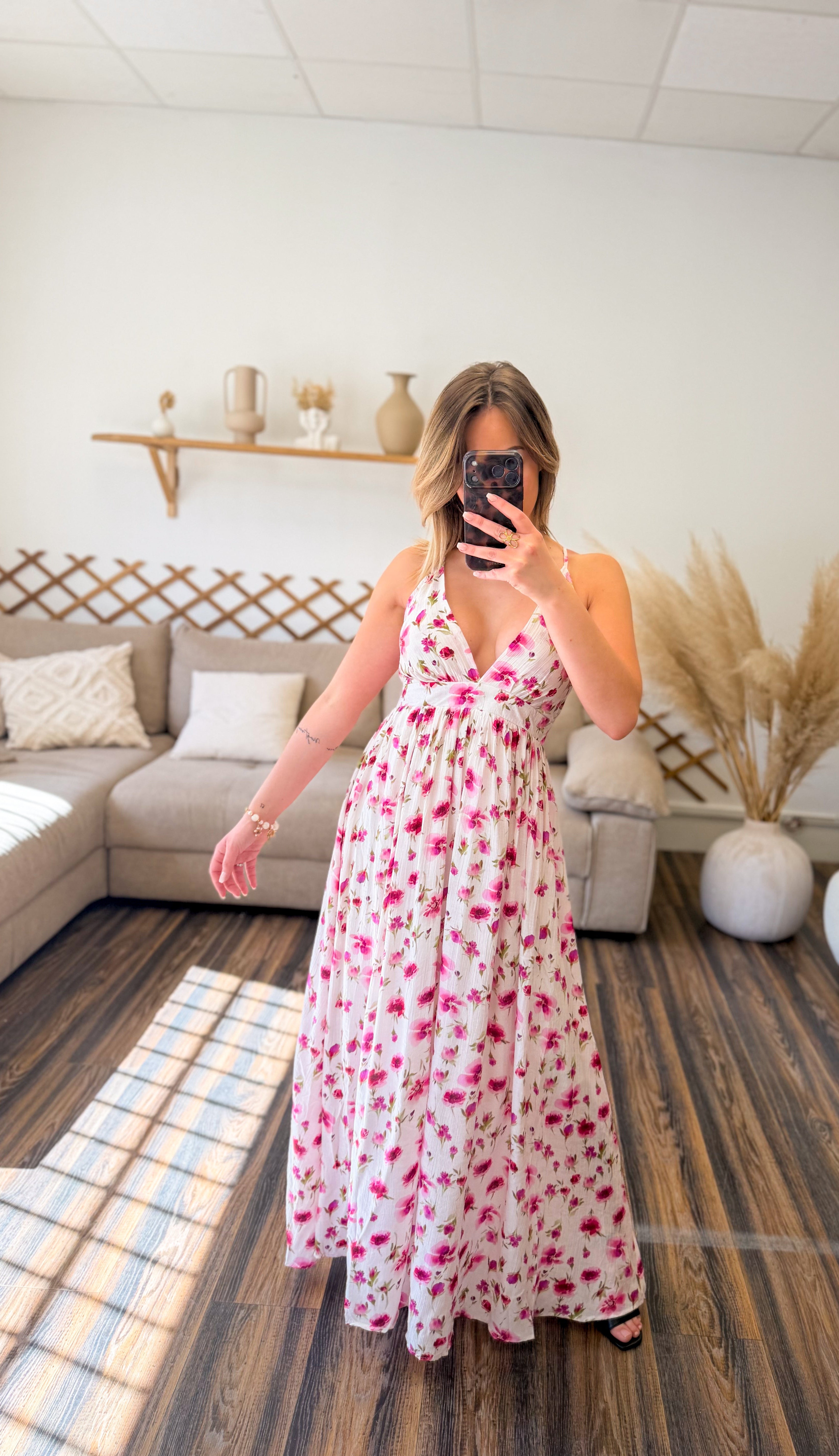 ROBE LONGUE FLEURIE