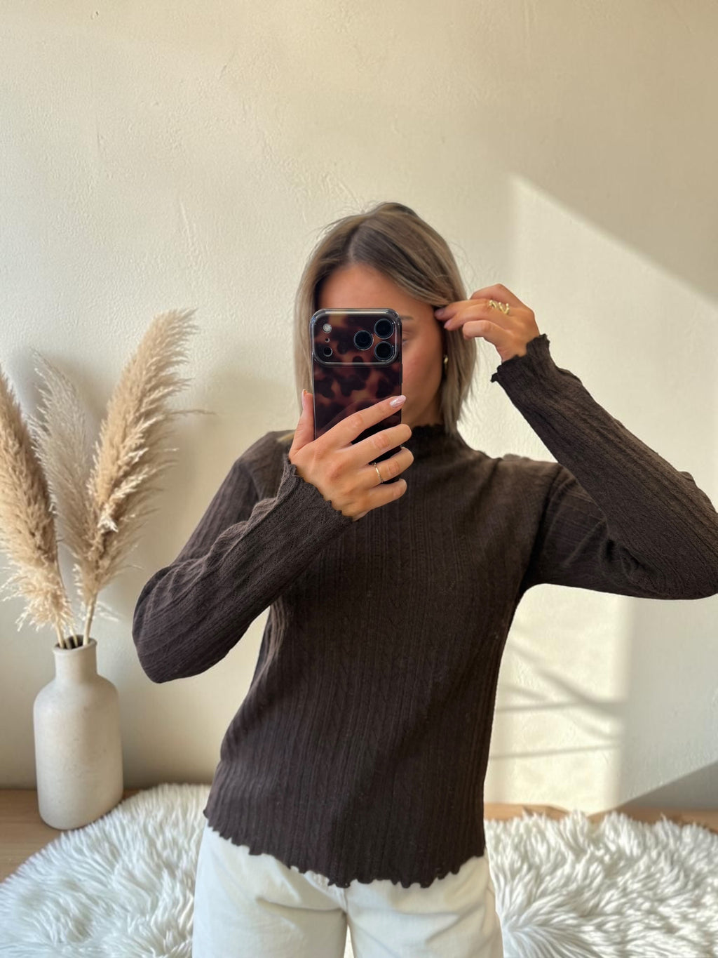 SOUS PULL MARRON PAULINA