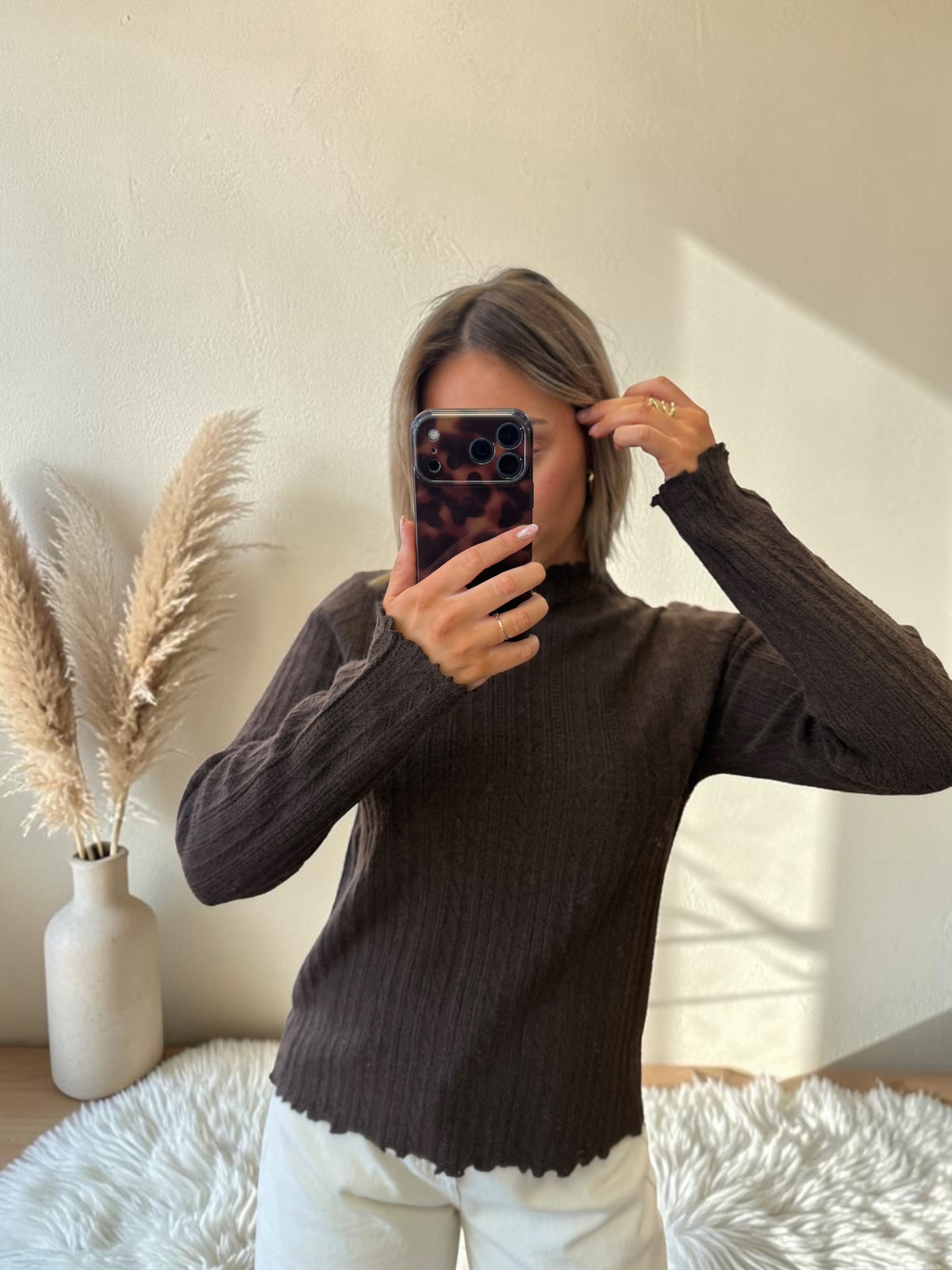 SOUS PULL MARRON PAULINA