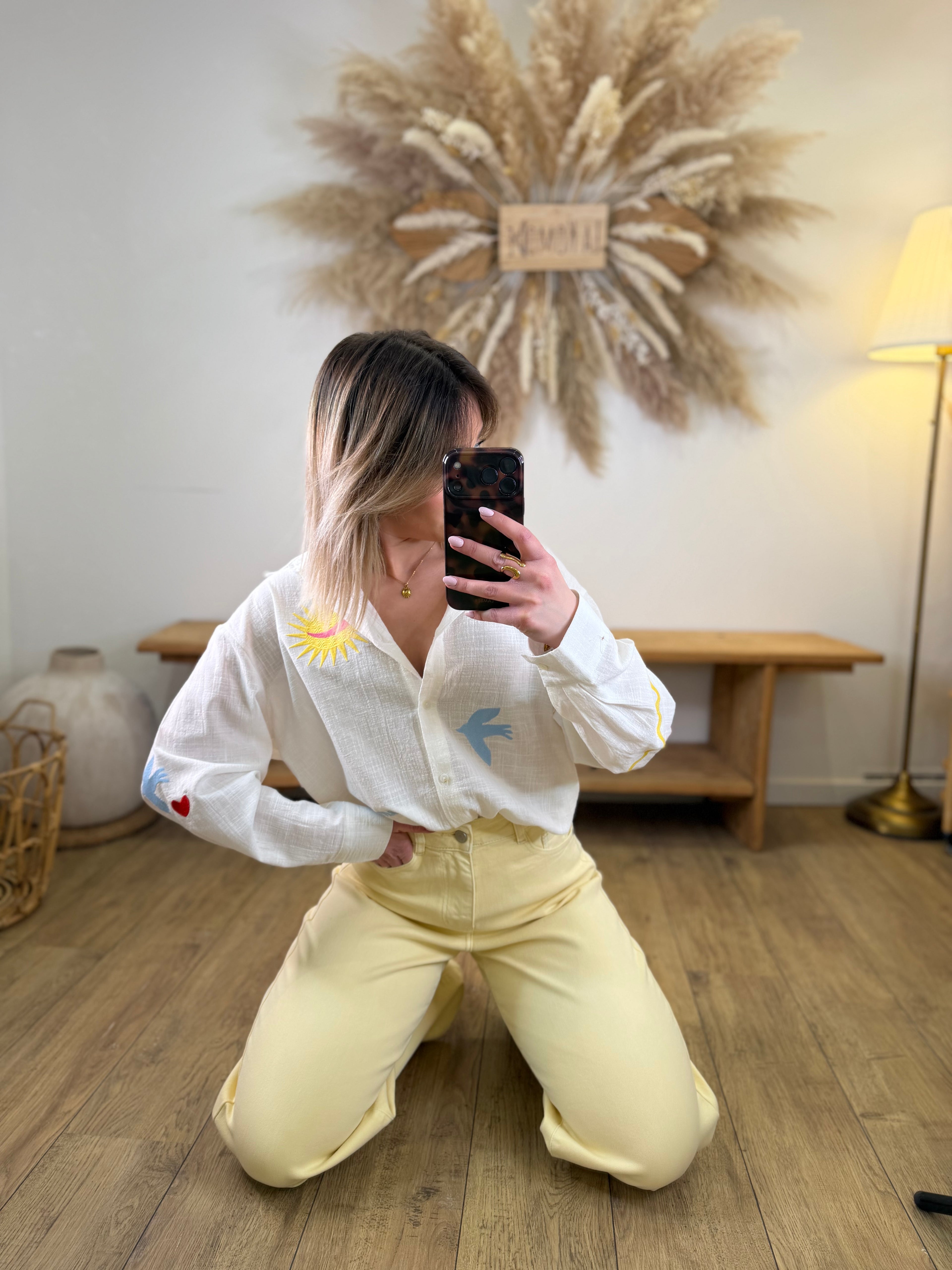 BLOUSE BLANCHE AMOUR