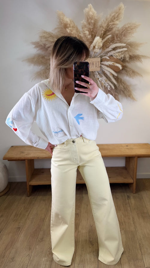 BLOUSE BLANCHE AMOUR