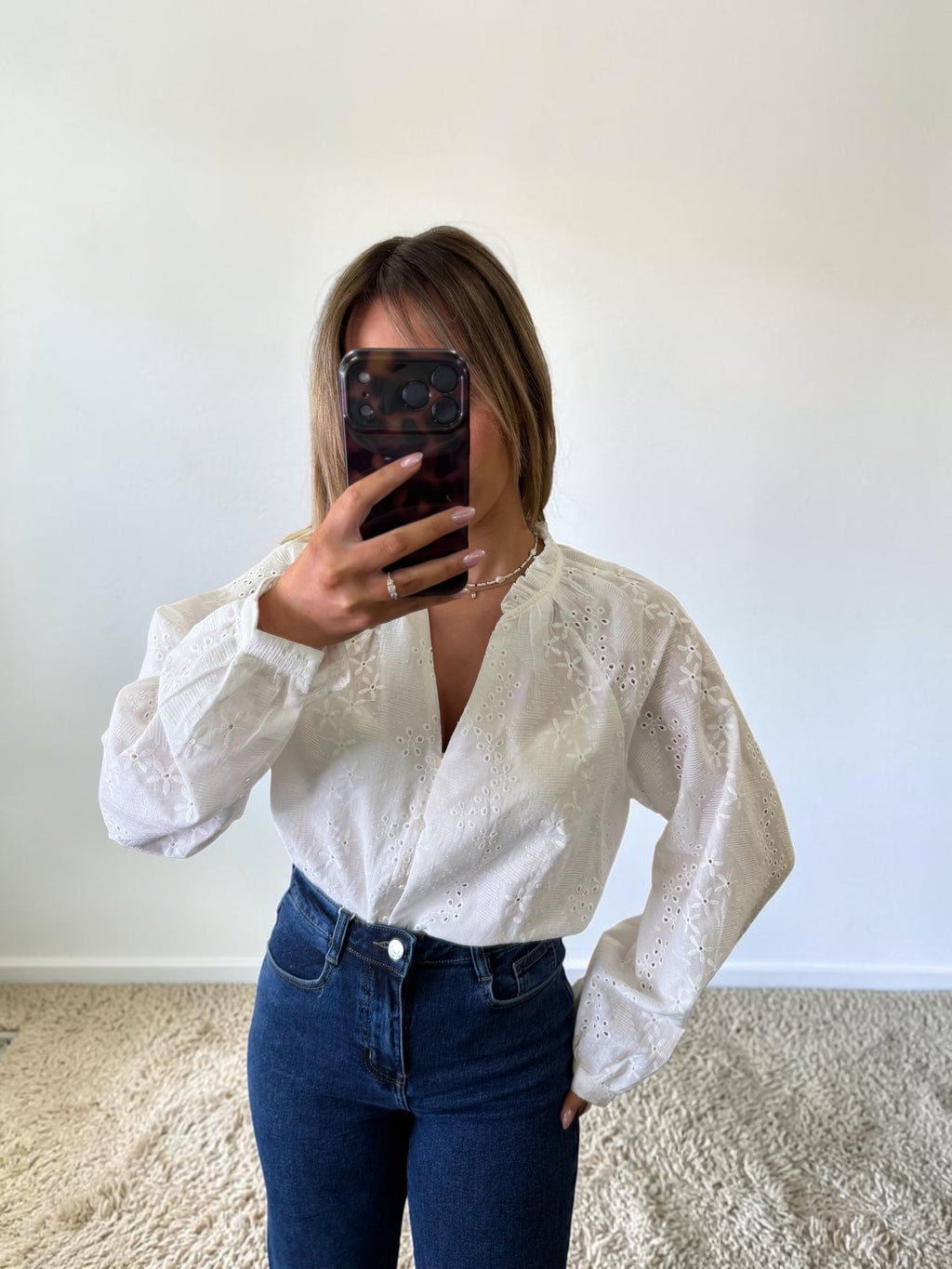 BLOUSE BLANCHE DENTELLE BERILLE