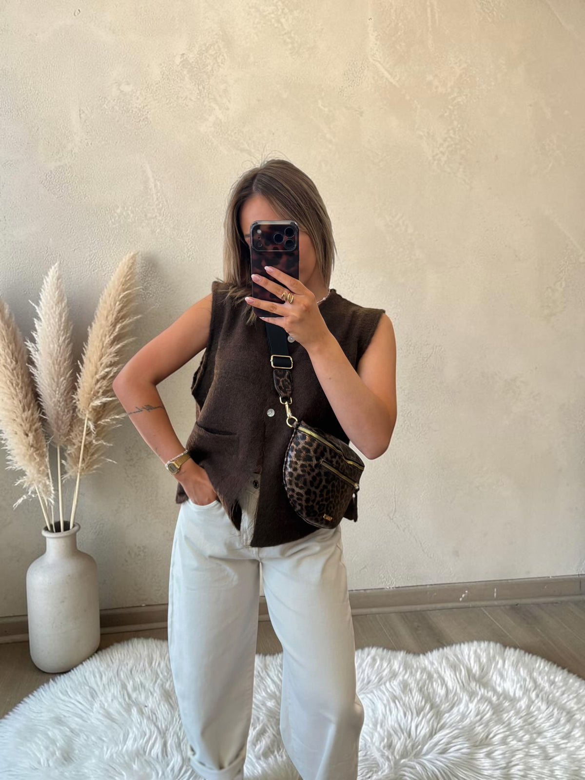 GILET MARRON GUILLIA