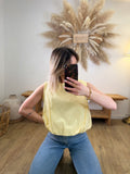 TOP EN COTON JAUNE