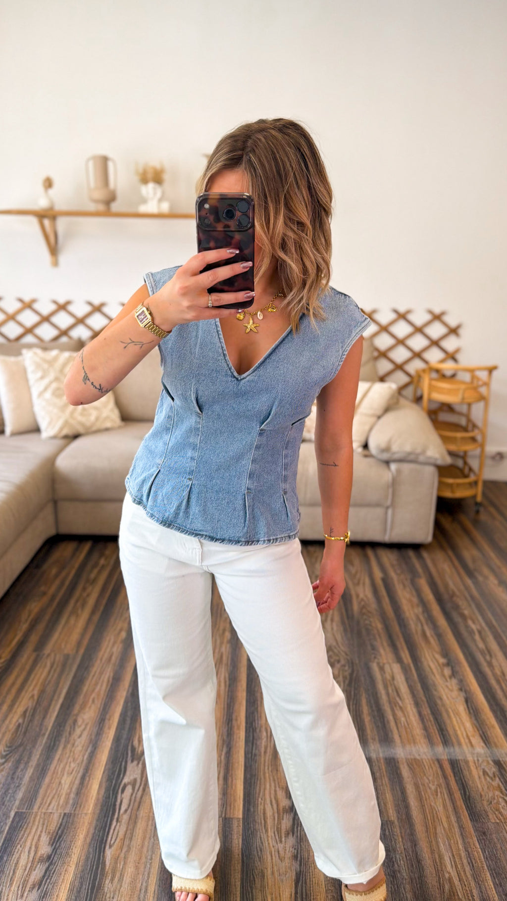 BLOUSE EN JEAN