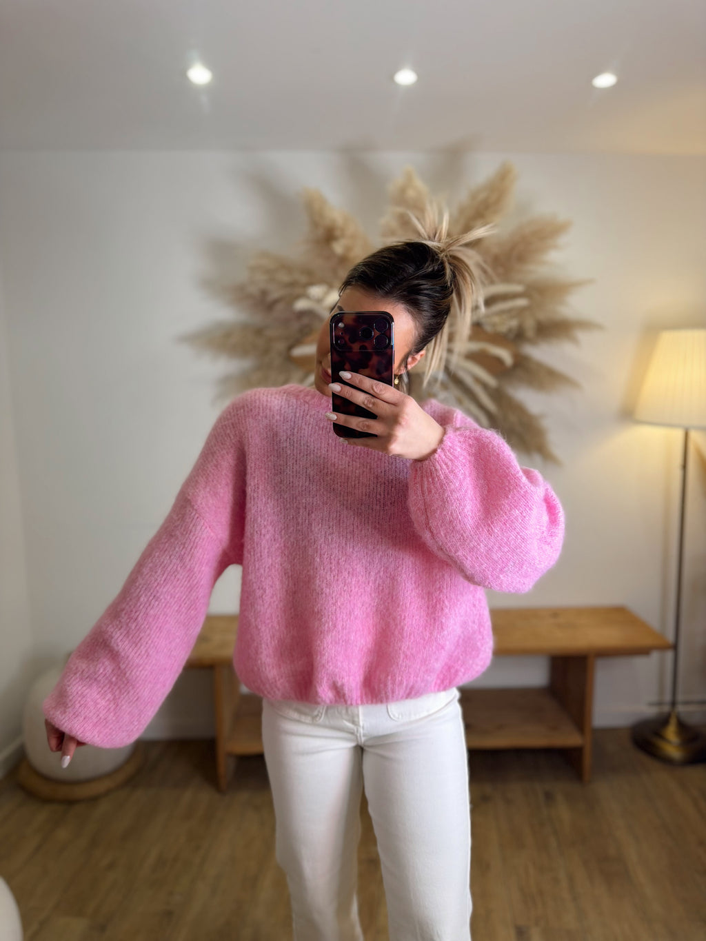 PULL ROSE CAMILLE