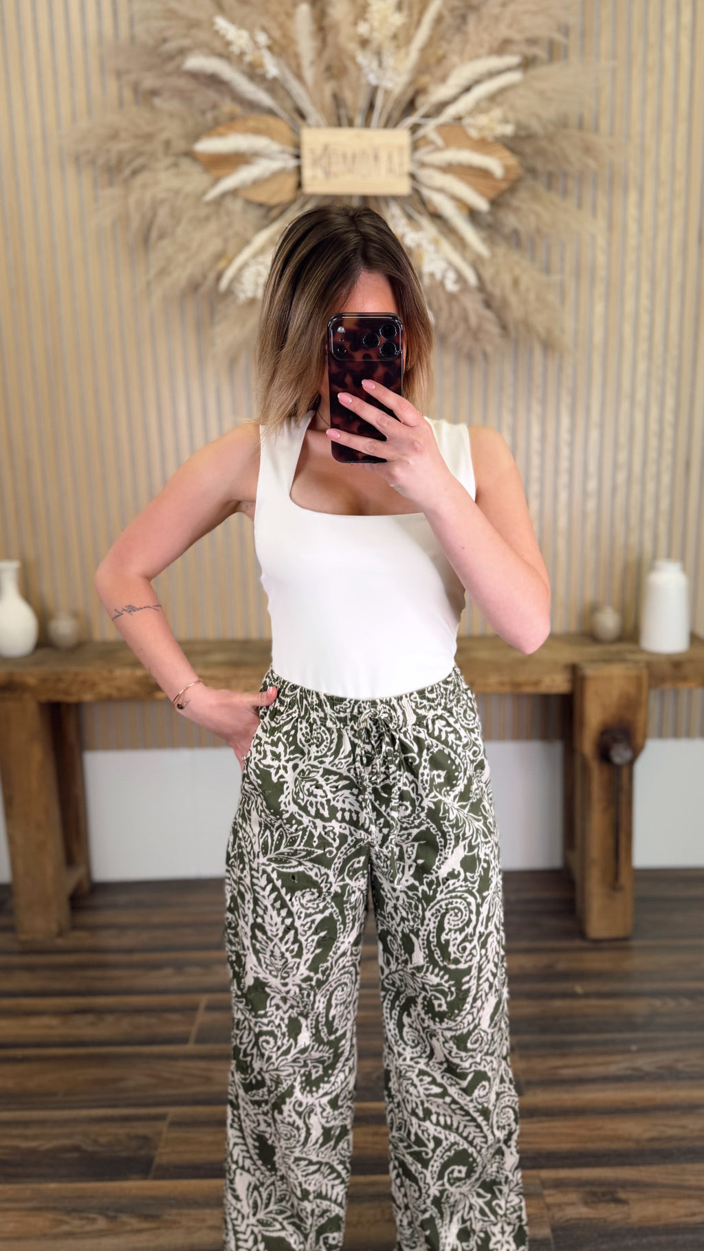 PANTALON AMPLE KAKI