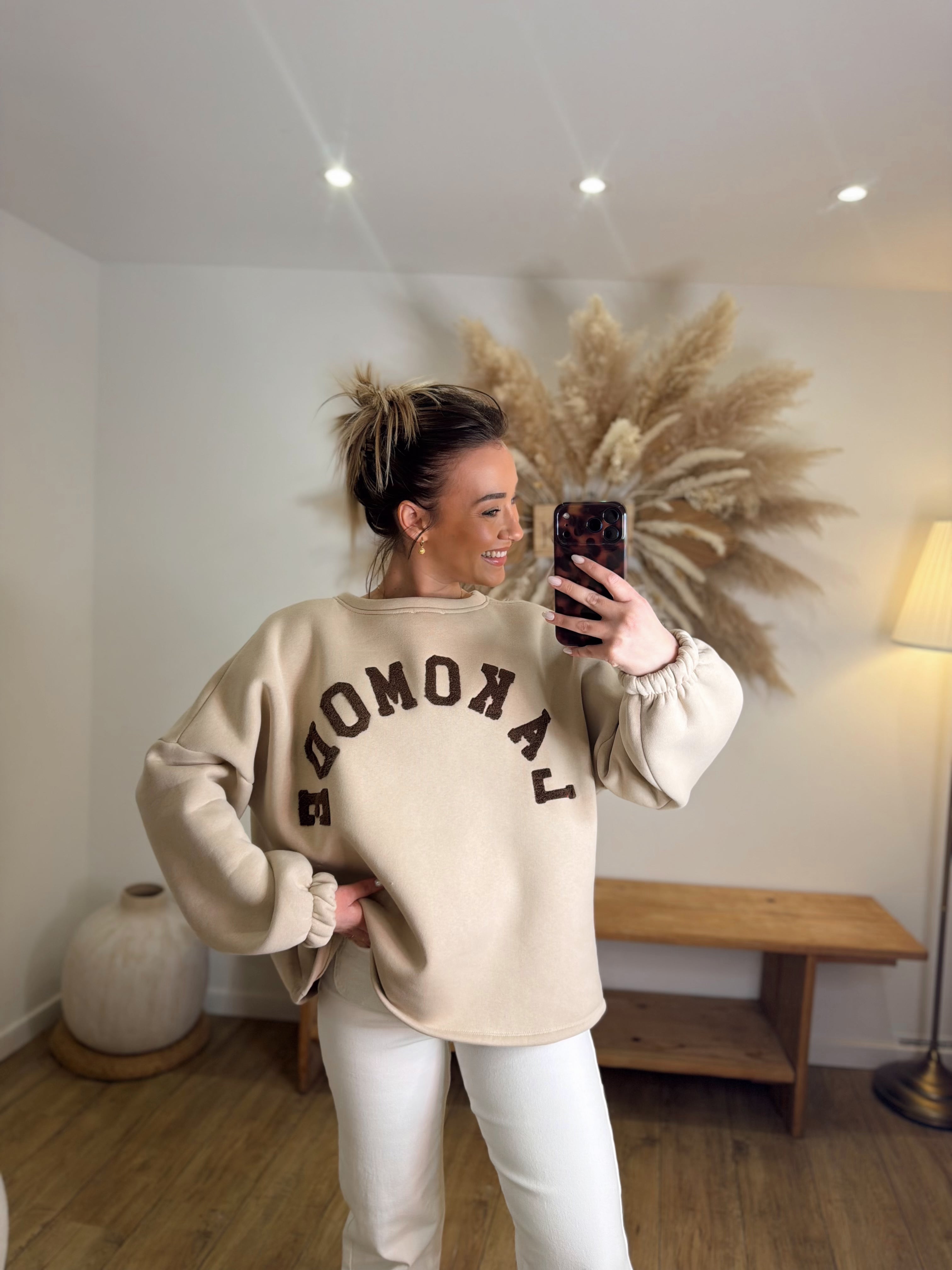 PULL LA KOMODE BEIGE CHOCO 🤎