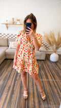 ROBE COURTE COQUELICOT