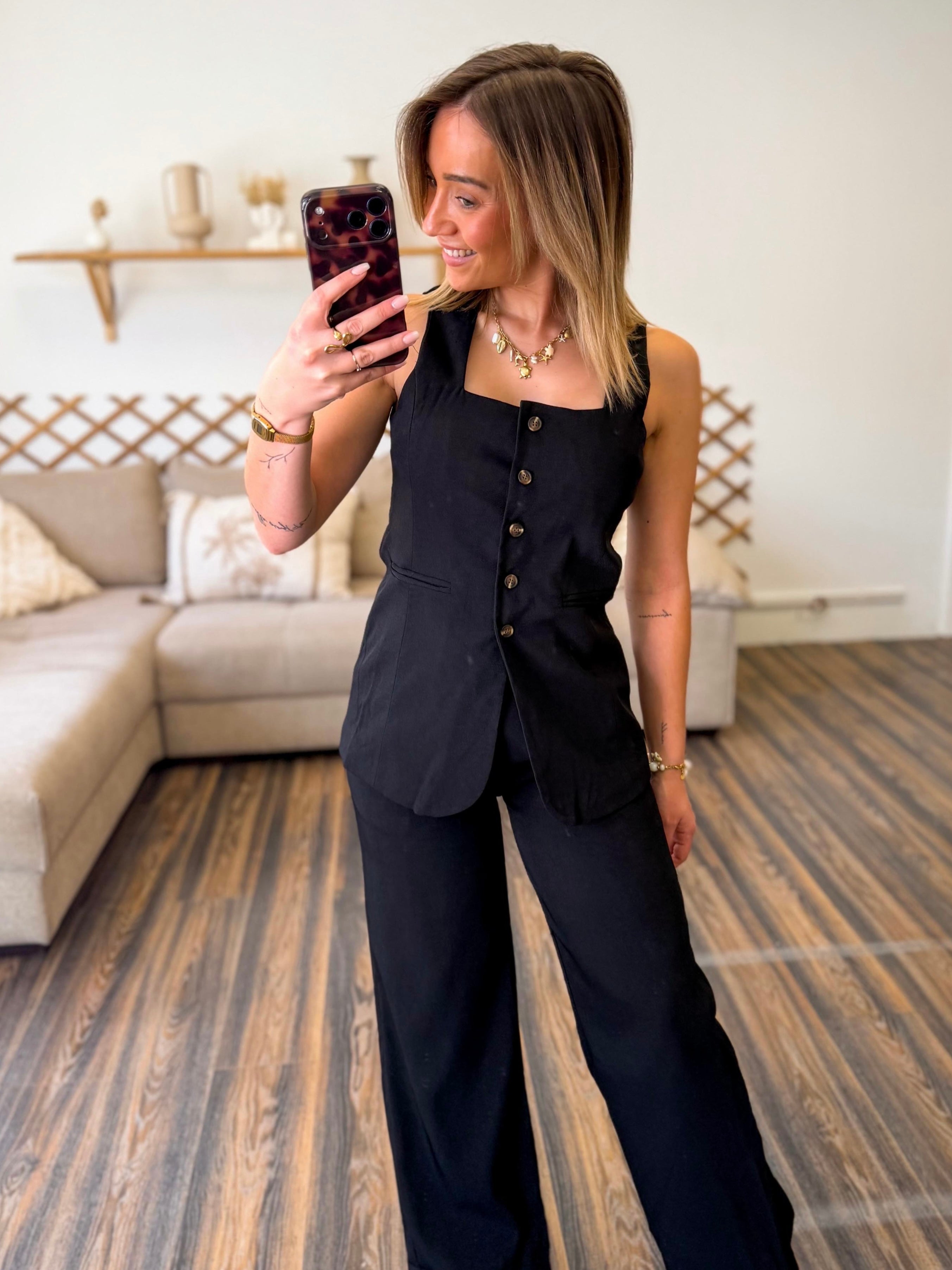 ENSEMBLE TAILLEUR NOIR