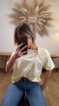 T-SHIRT JAUNE NOEUD