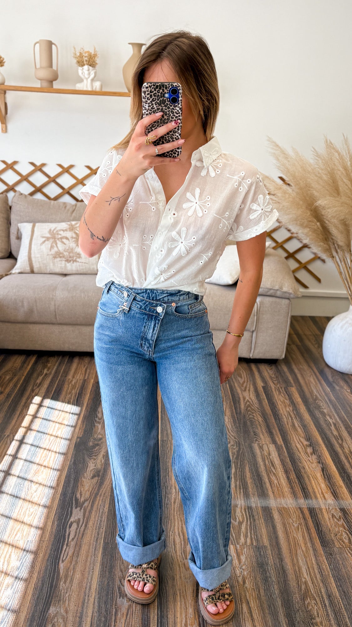 BLOUSE BLANCHE BRODÉE