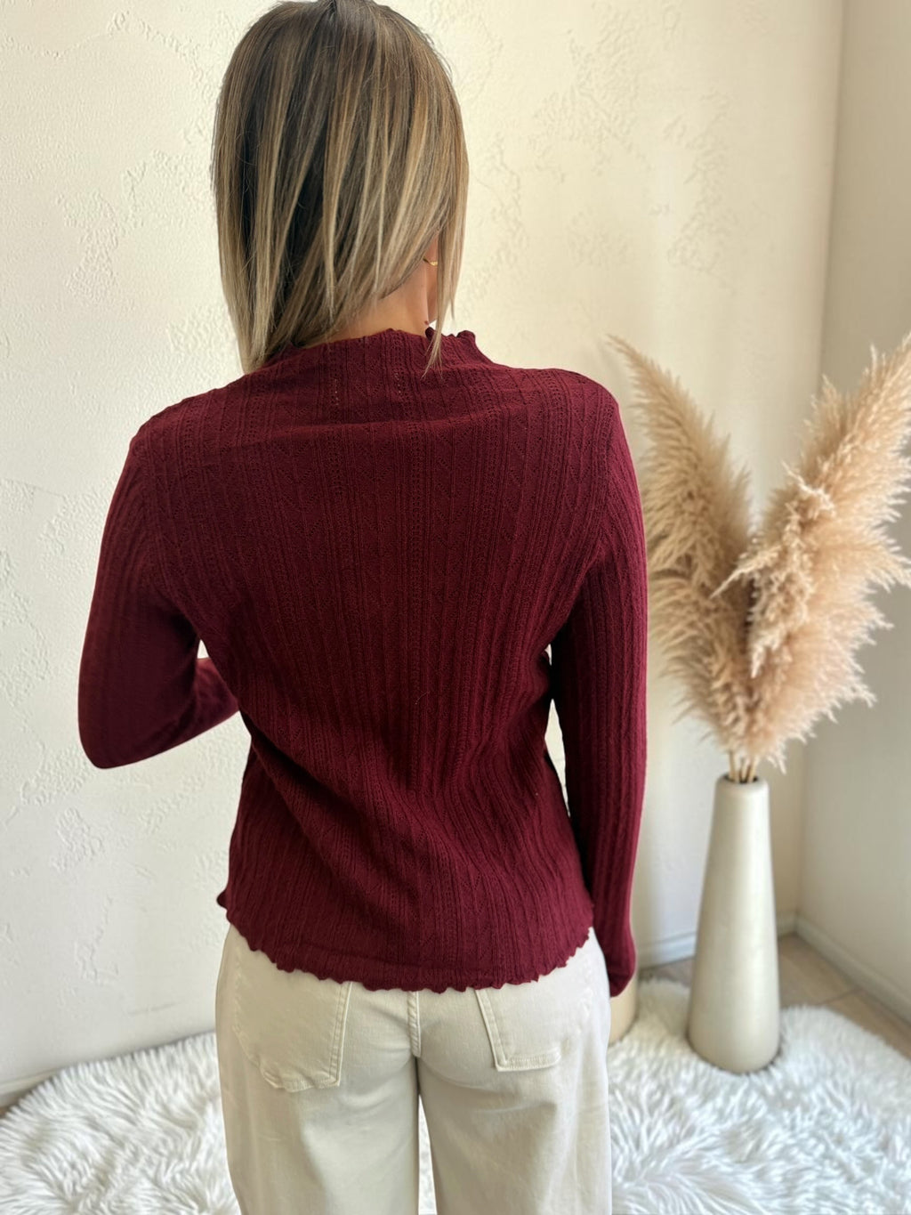 SOUS PULL BORDEAUX PAULINA