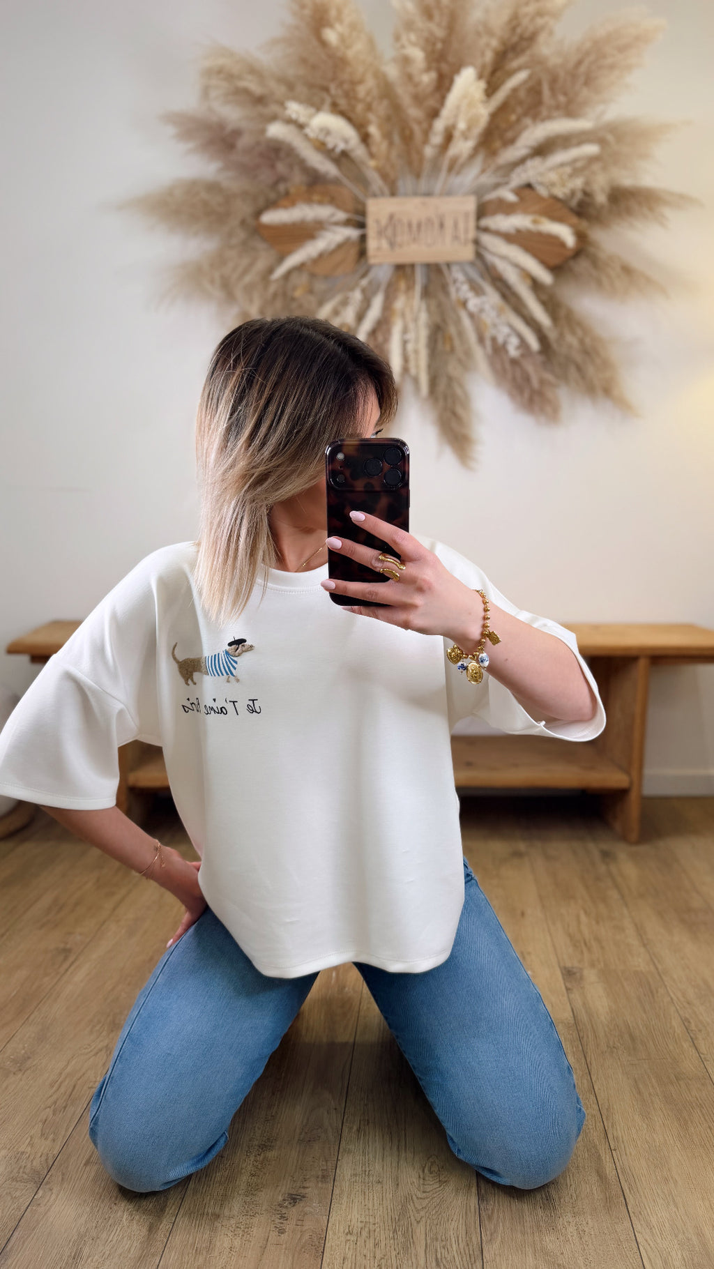 T-SHIRT JE T’AIME PARIS BLANC