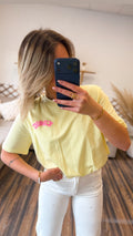 T-SHIRT ICONIC JAUNE