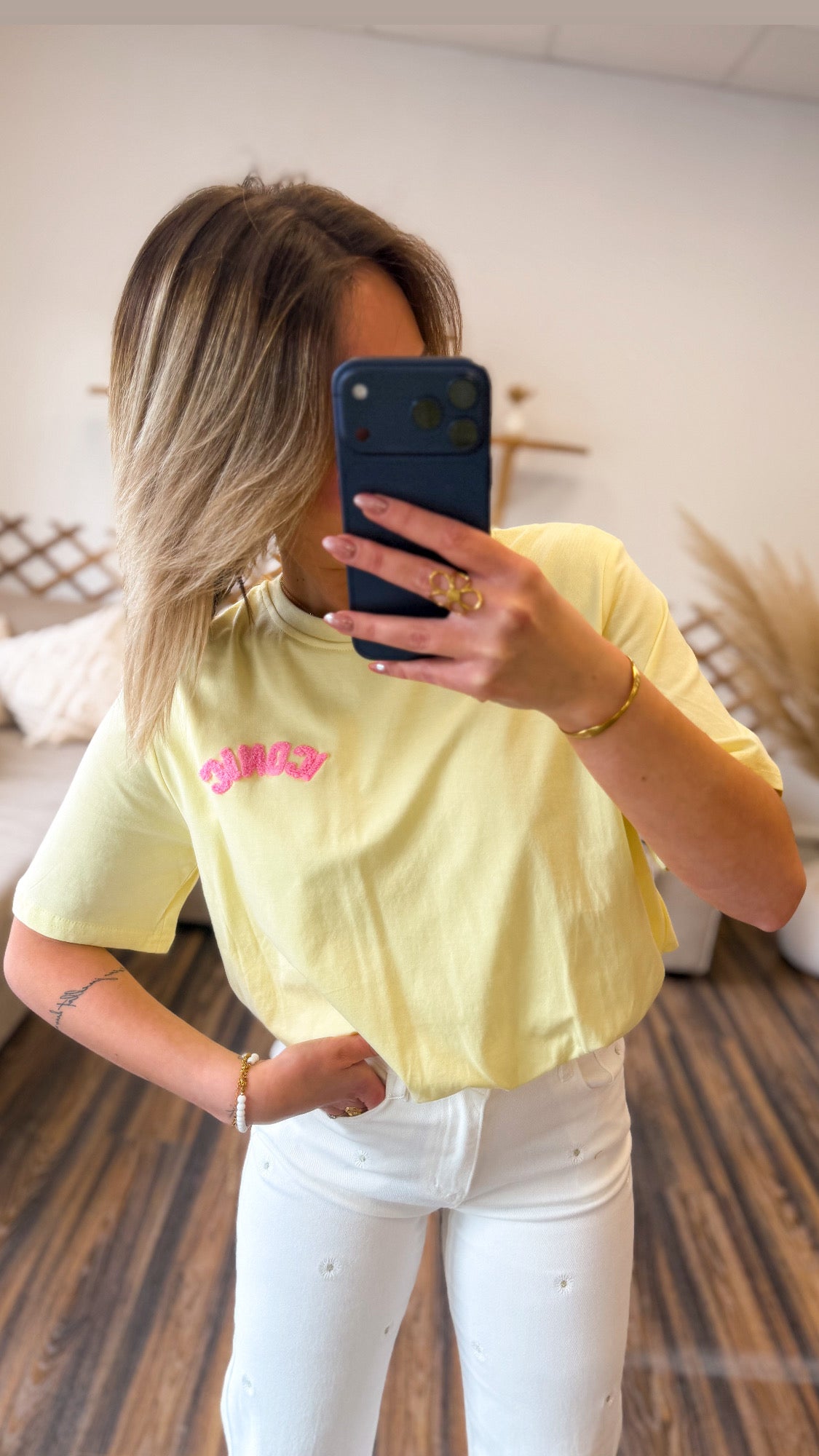 T-SHIRT ICONIC JAUNE