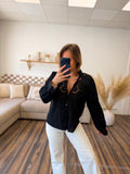 BLOUSE BRODÉE NOIR