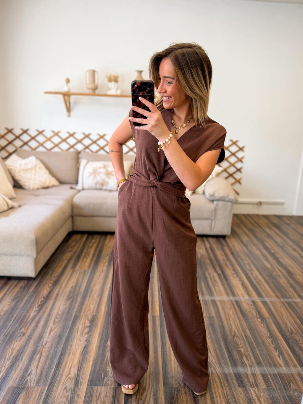 COMBINAISON MARRON
