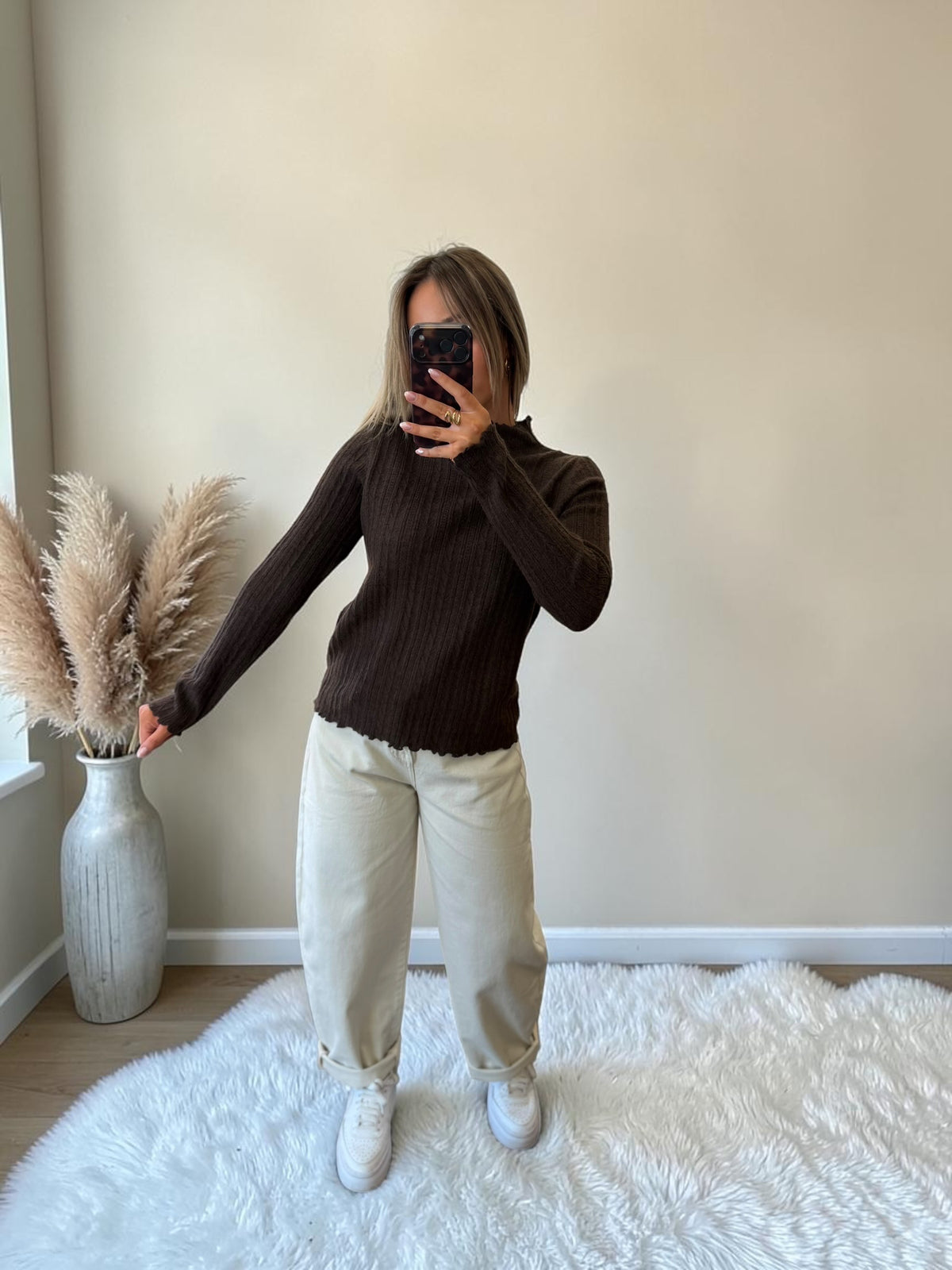 SOUS PULL MARRON PAULINA