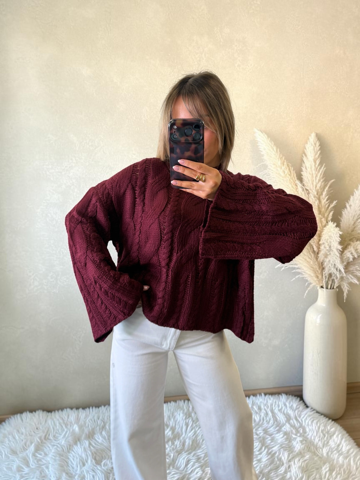 PULL BORDEAUX PETRONIE