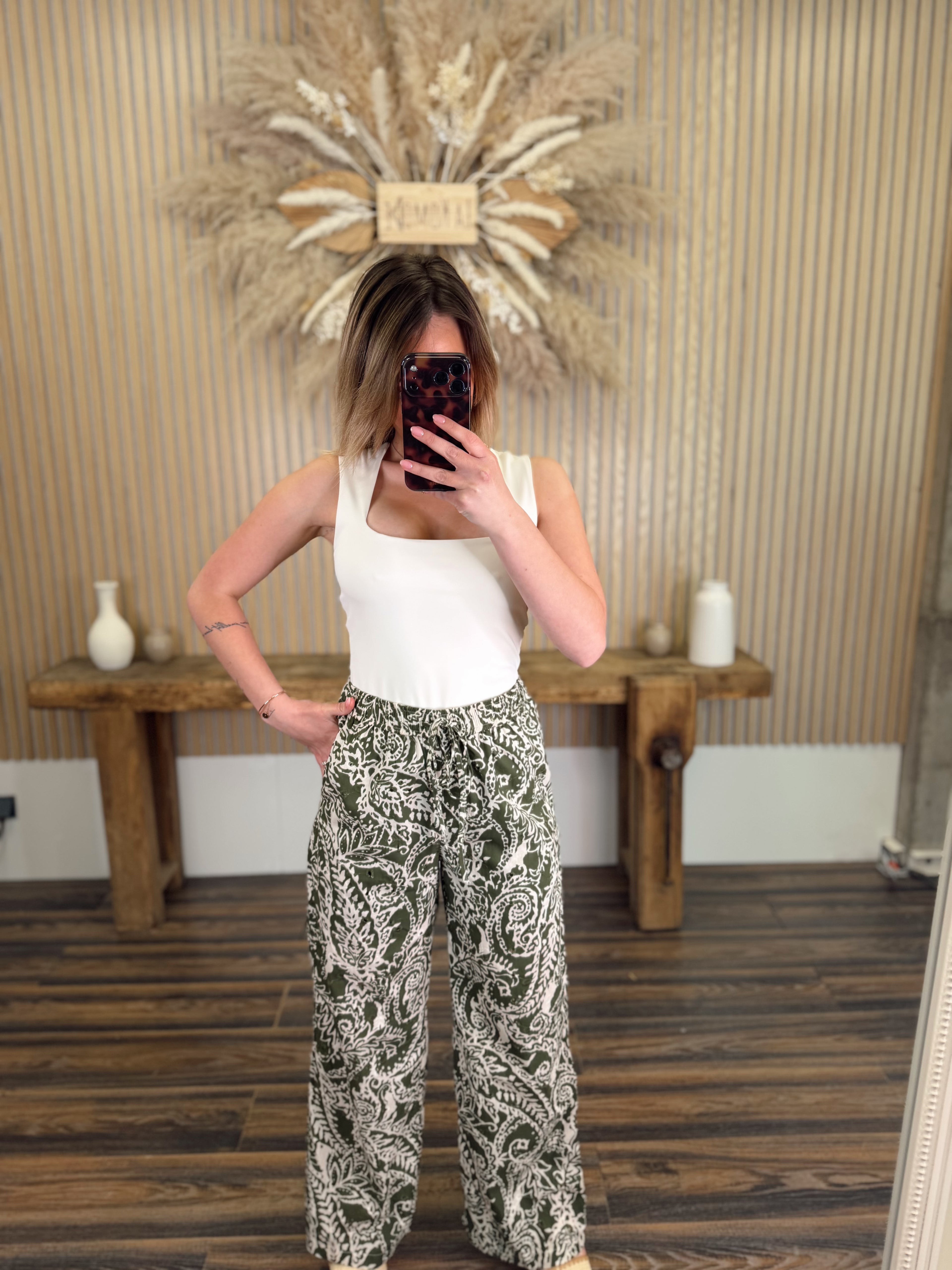 PANTALON AMPLE KAKI