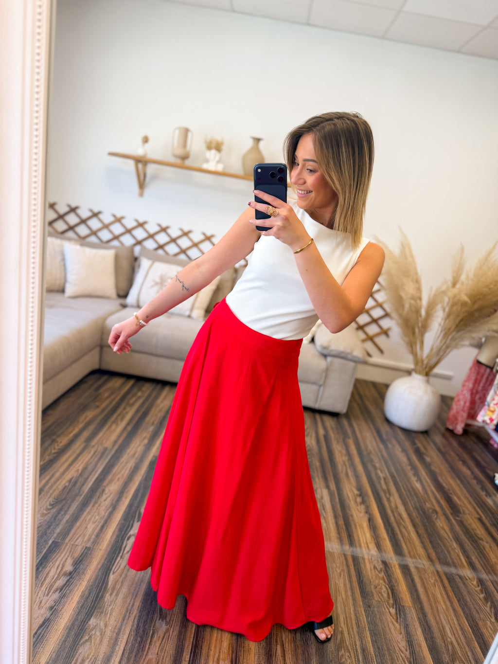 JUPE ROUGE
