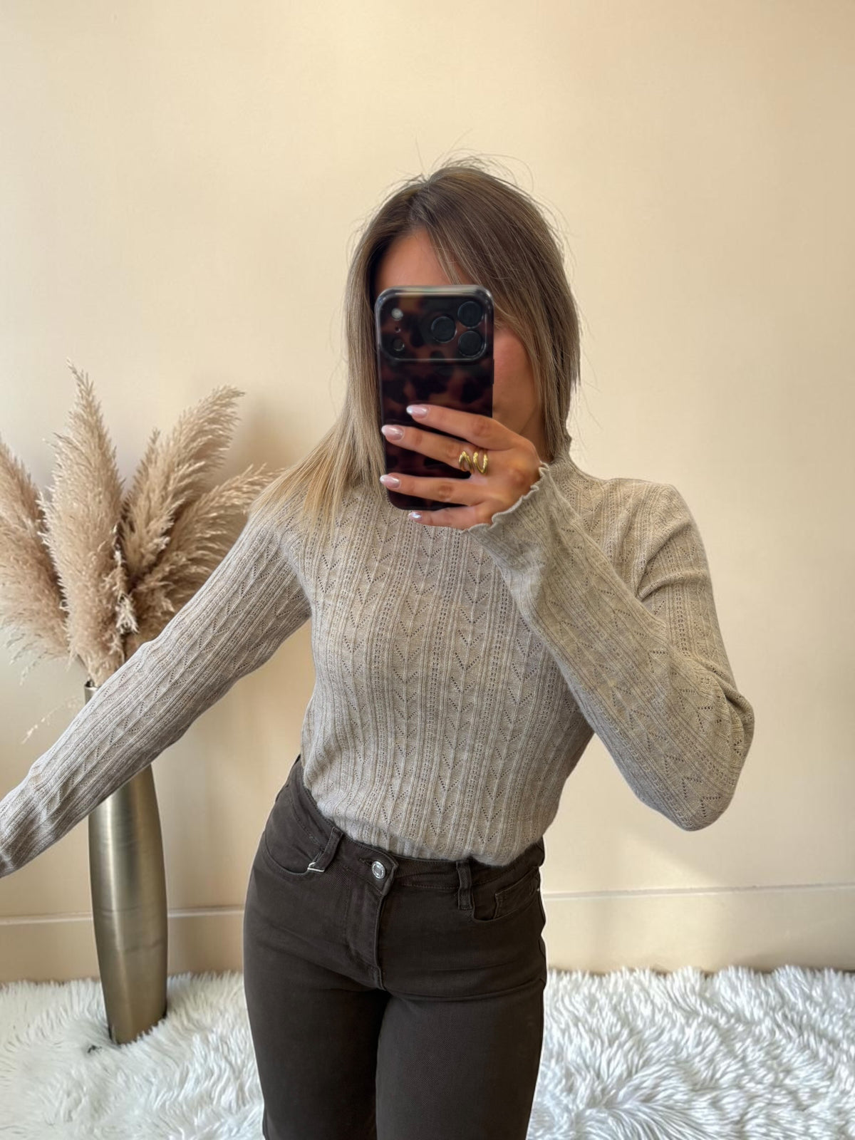 SOUS PULL BEIGE PAULINA