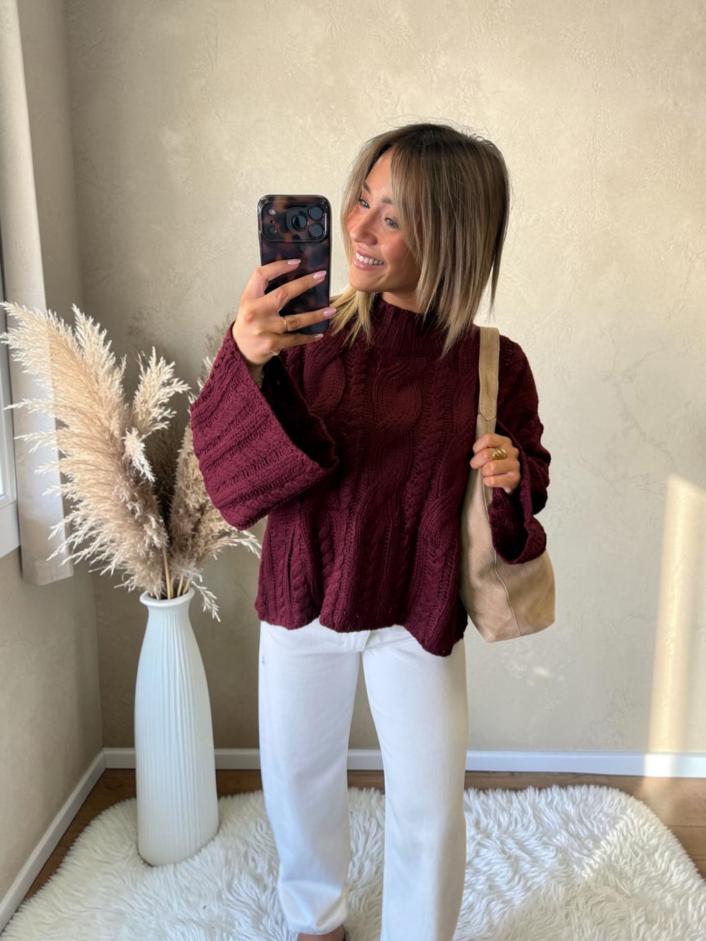 PULL BORDEAUX PETRONIE