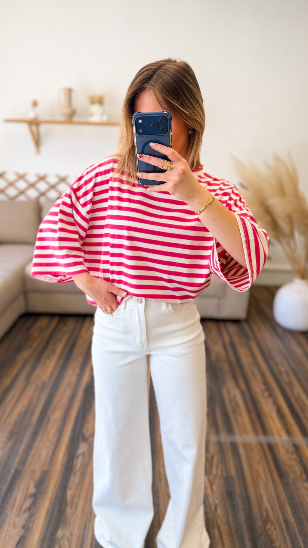 T-SHIRT SOLEIL ROSE