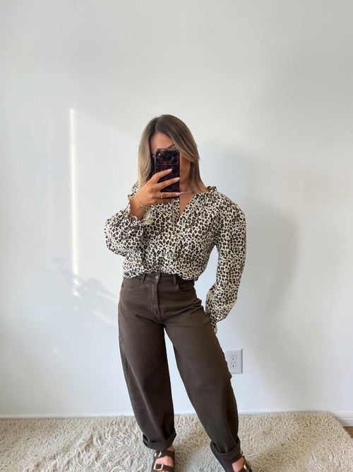 BLOUSE LÉOPARD BÉNÉDICTE