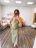 ROBE KAKI MOULANTE