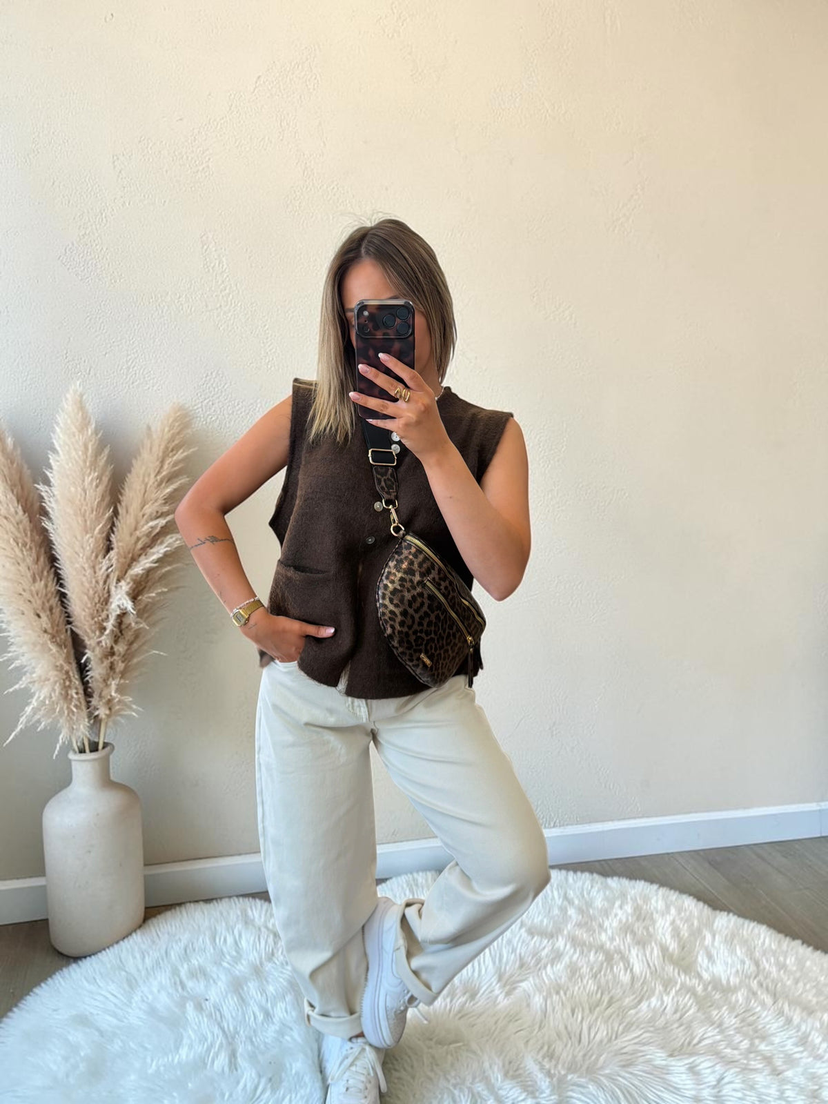GILET MARRON GUILLIA