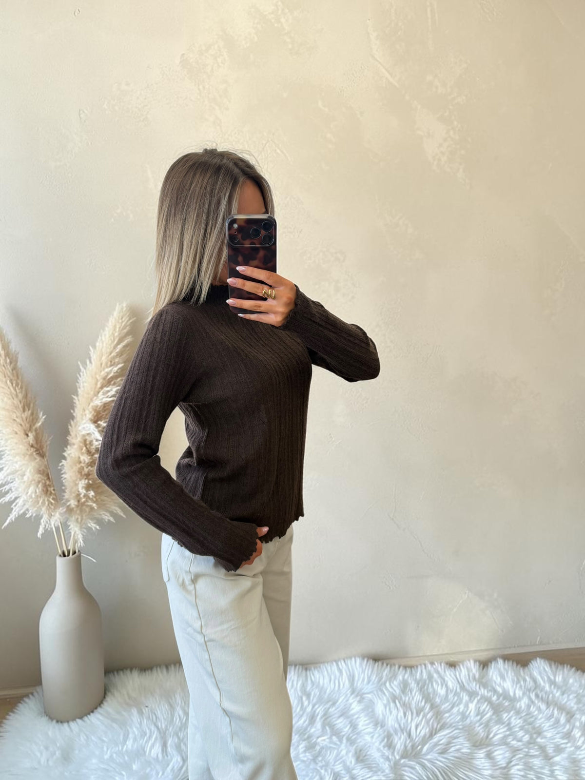 SOUS PULL MARRON PAULINA