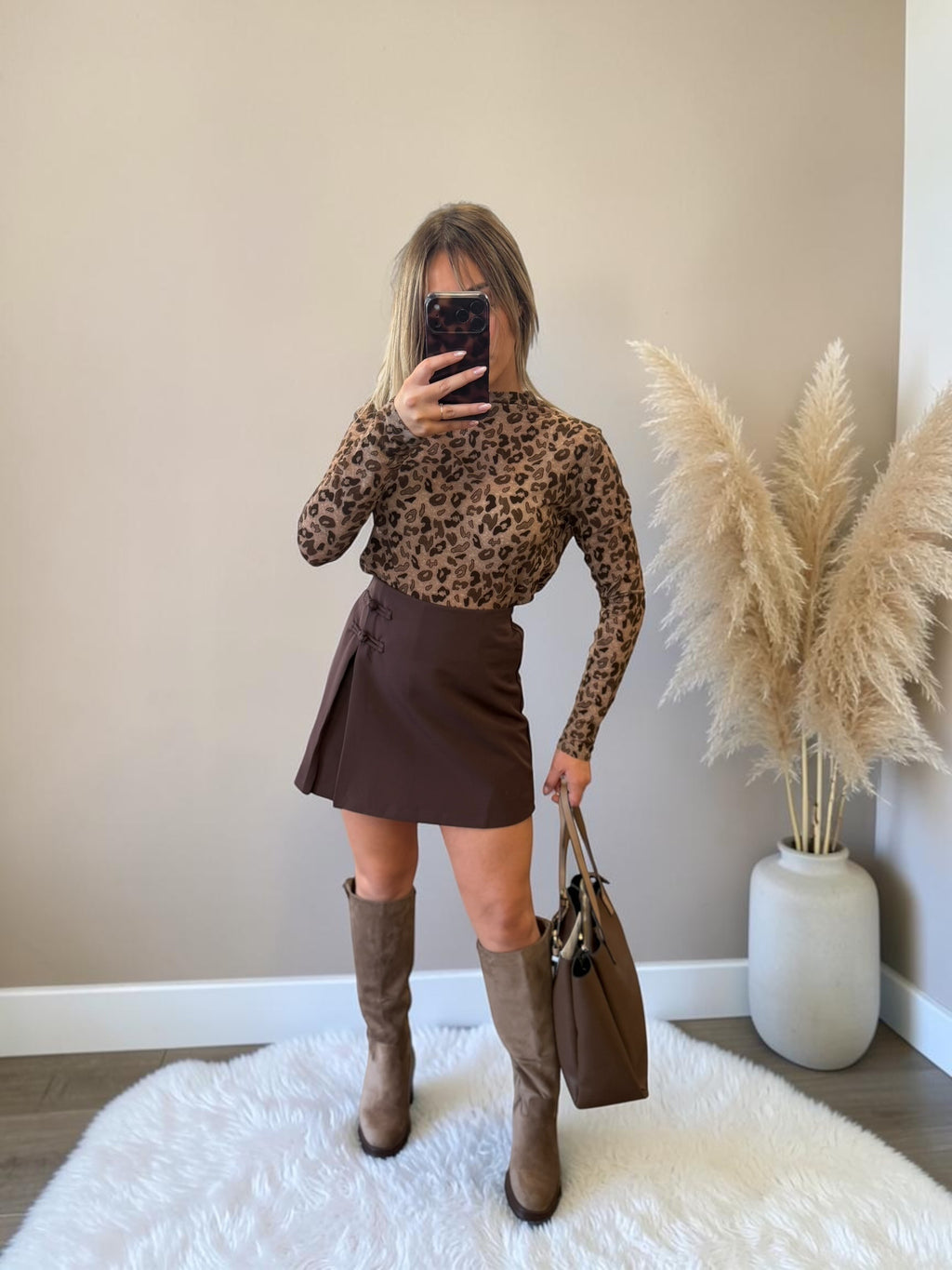 TOP MARRON BLUE