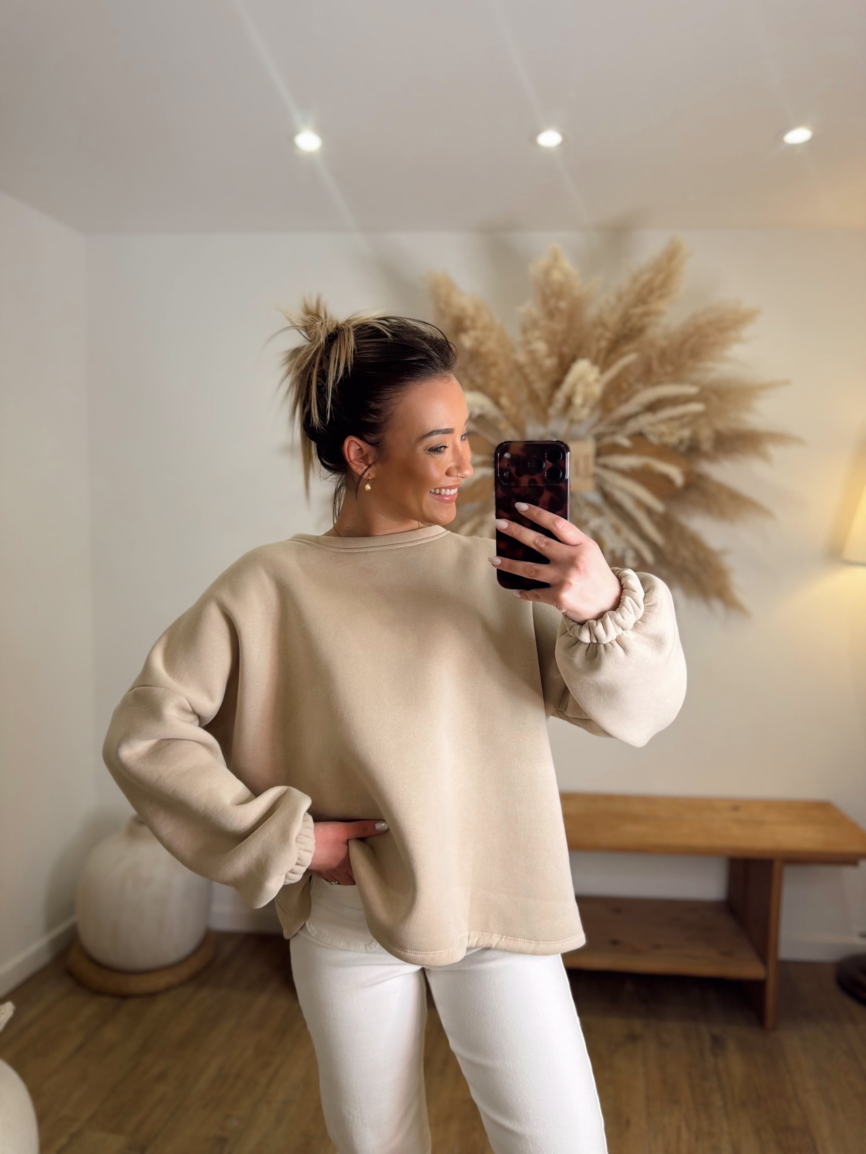 PULL LA KOMODE BEIGE CHOCO 🤎