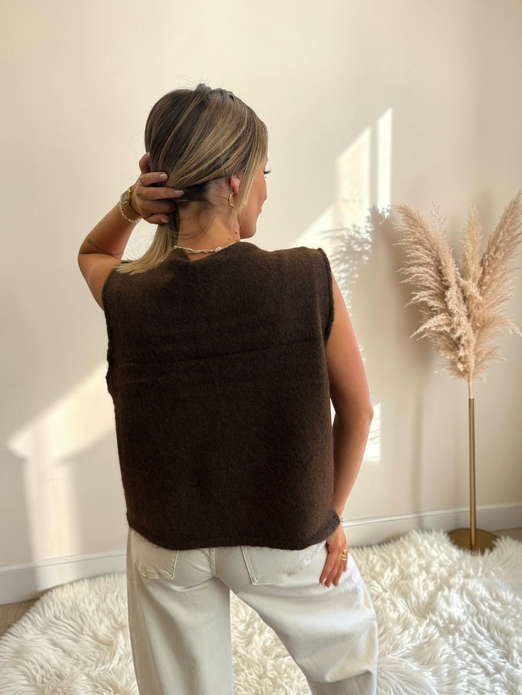 GILET MARRON GUILLIA
