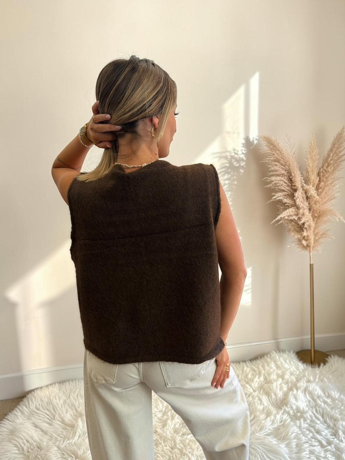 GILET MARRON GUILLIA