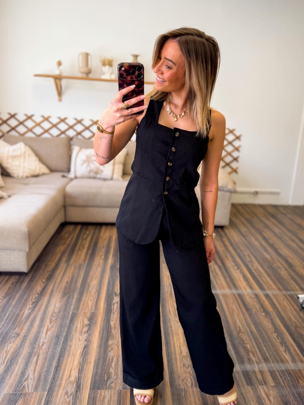ENSEMBLE TAILLEUR NOIR