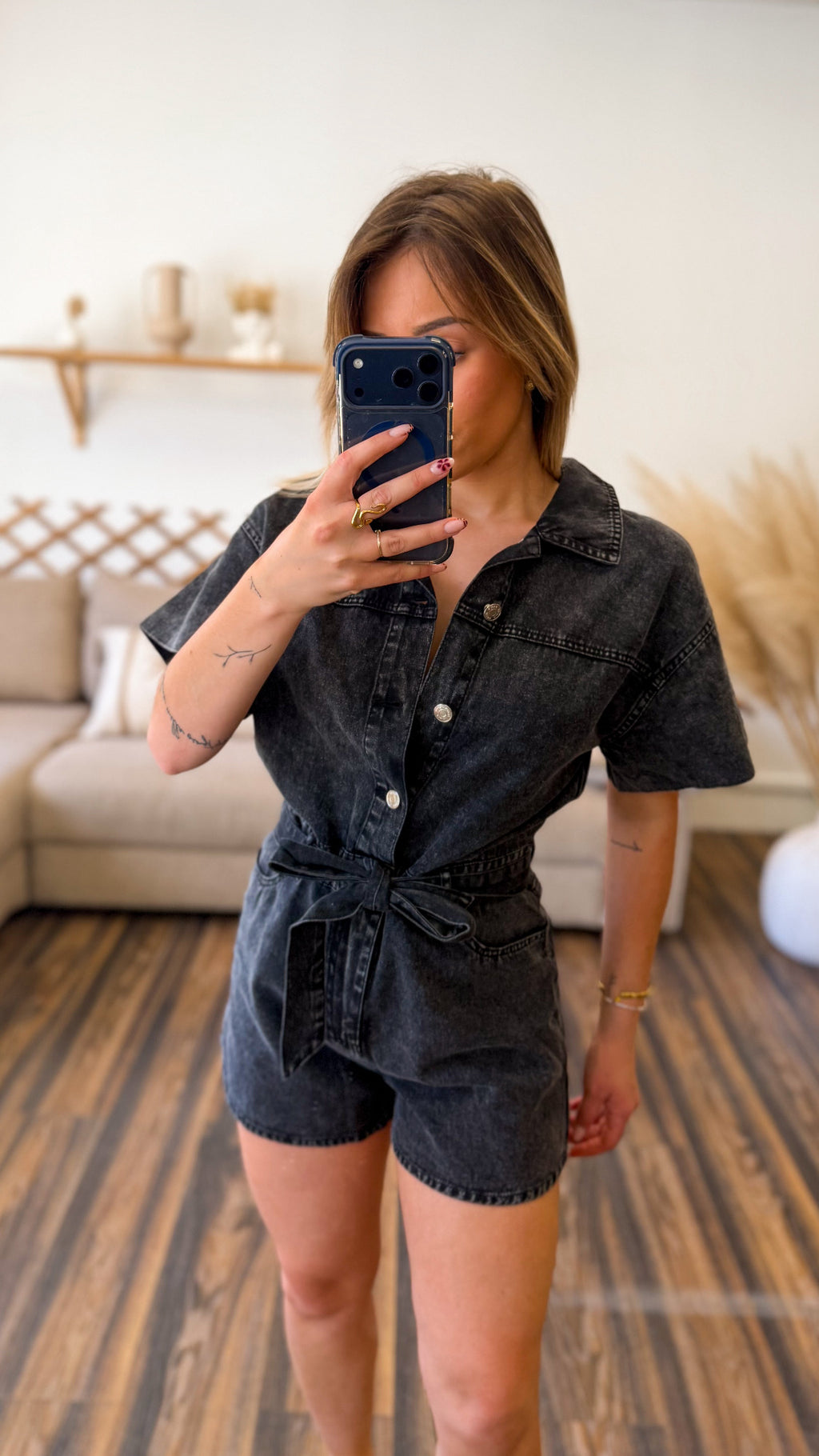 COMBISHORT JEAN NOIR