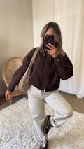 VESTE MARRON VIOLAINE