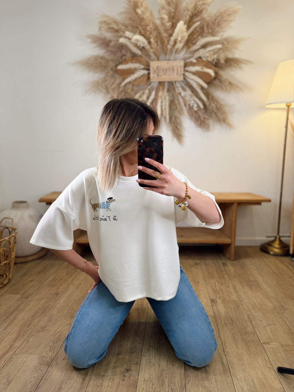 T-SHIRT JE T’AIME PARIS BLANC