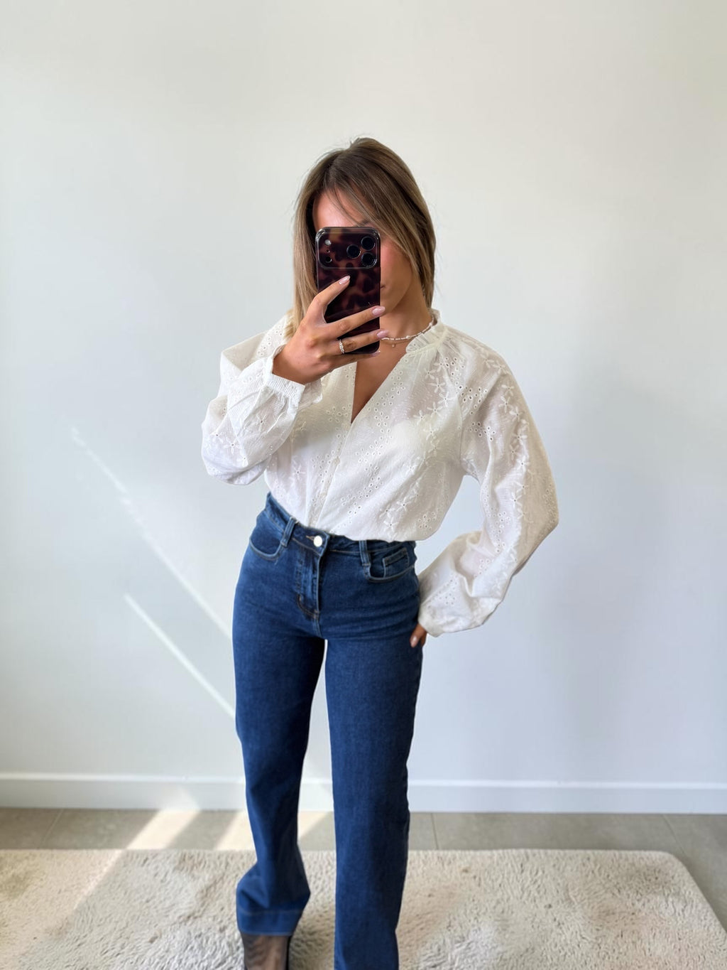 BLOUSE BLANCHE DENTELLE BERILLE