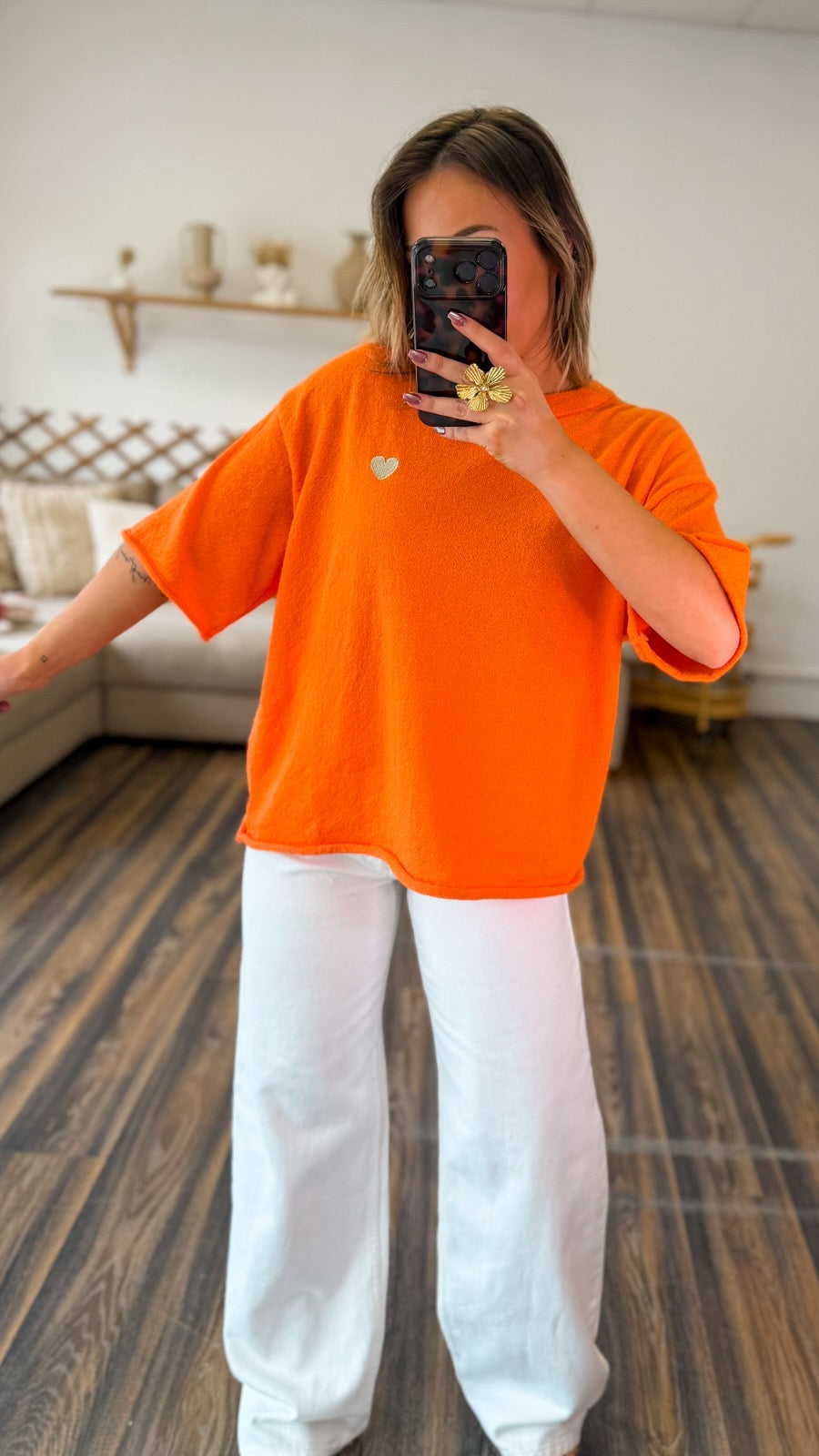 T-SHIRT ÉPONGE ORANGE