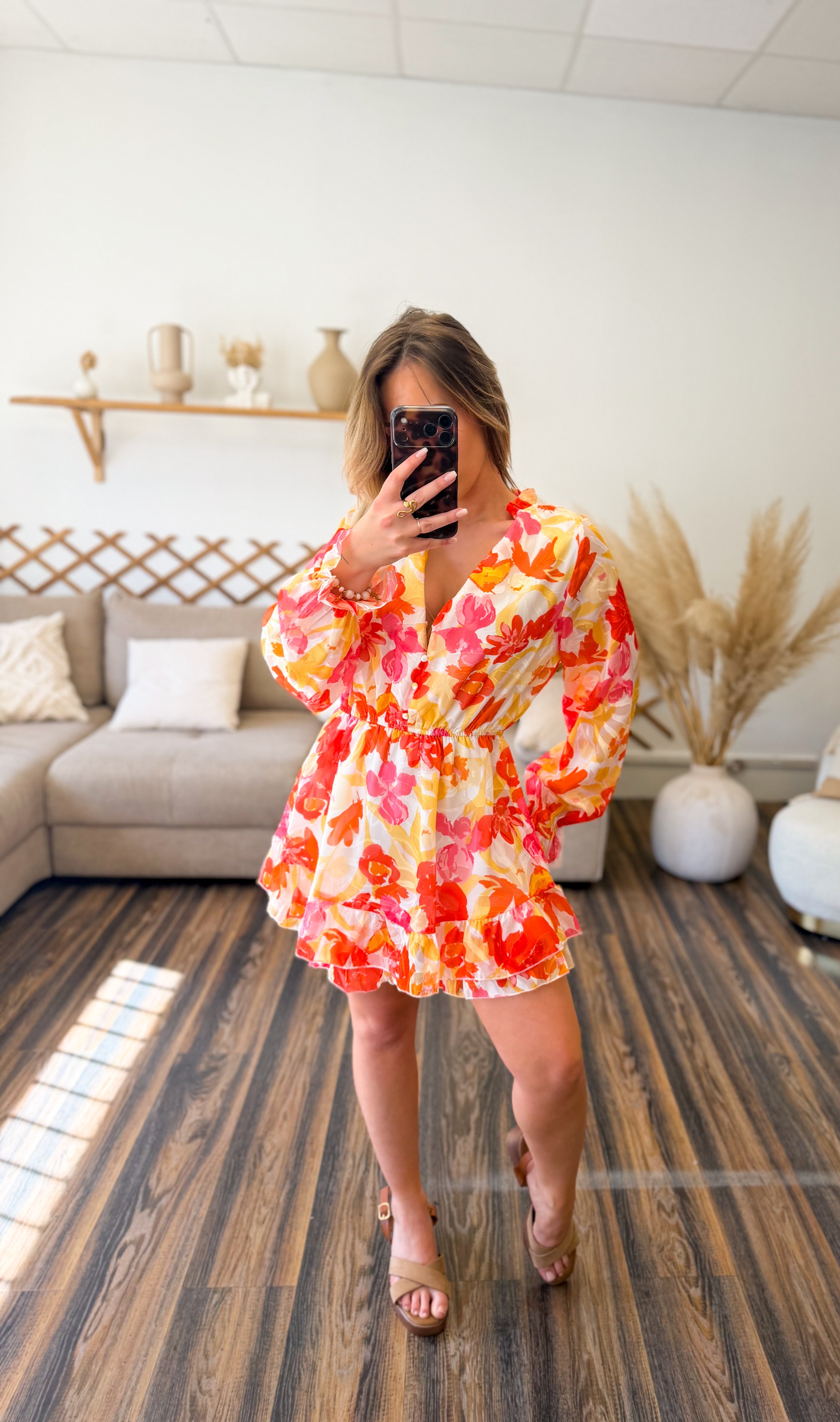 ROBE SHORT MULTICOLORE