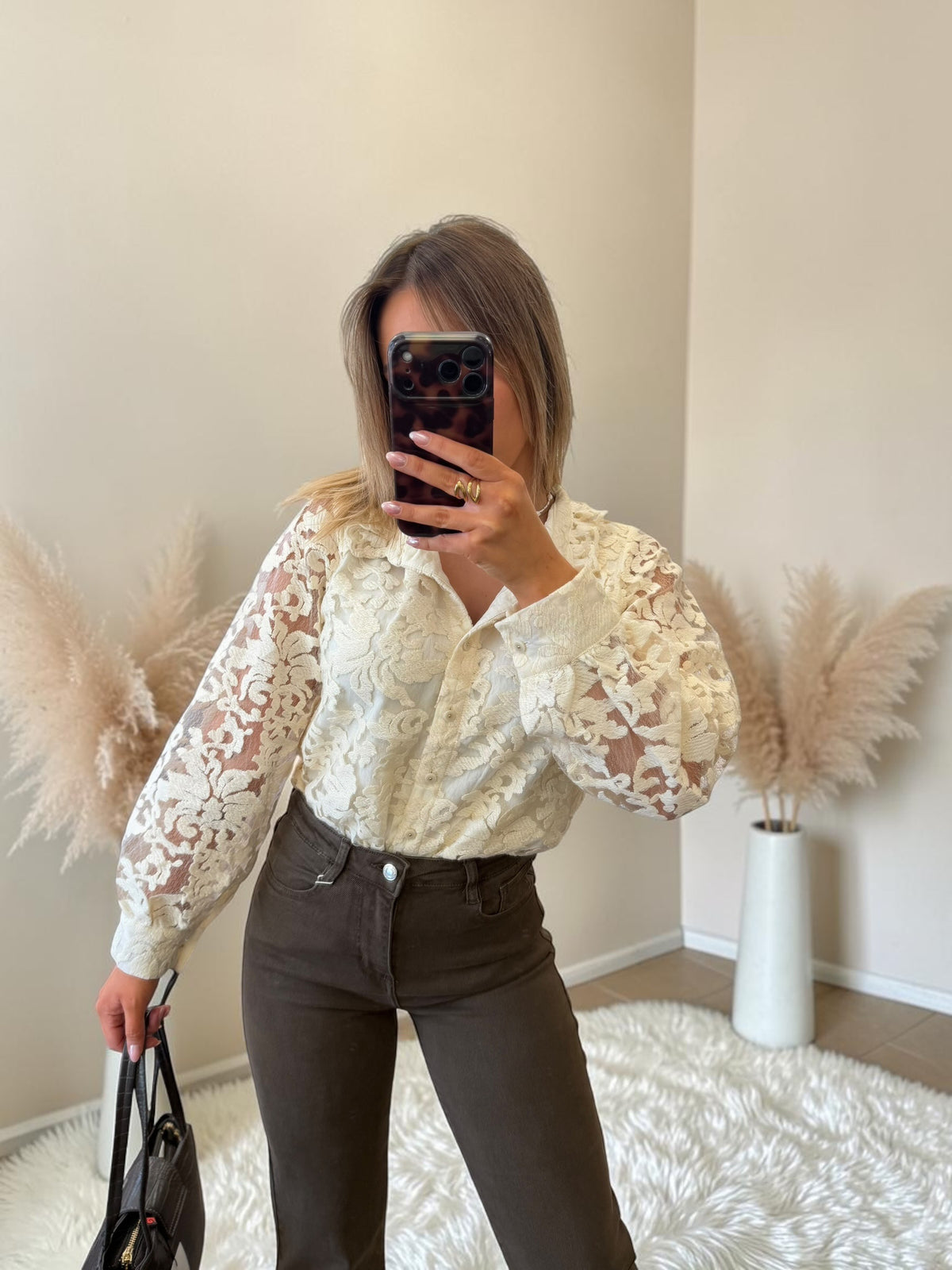 BLOUSE À DENTELLE BERTILLE