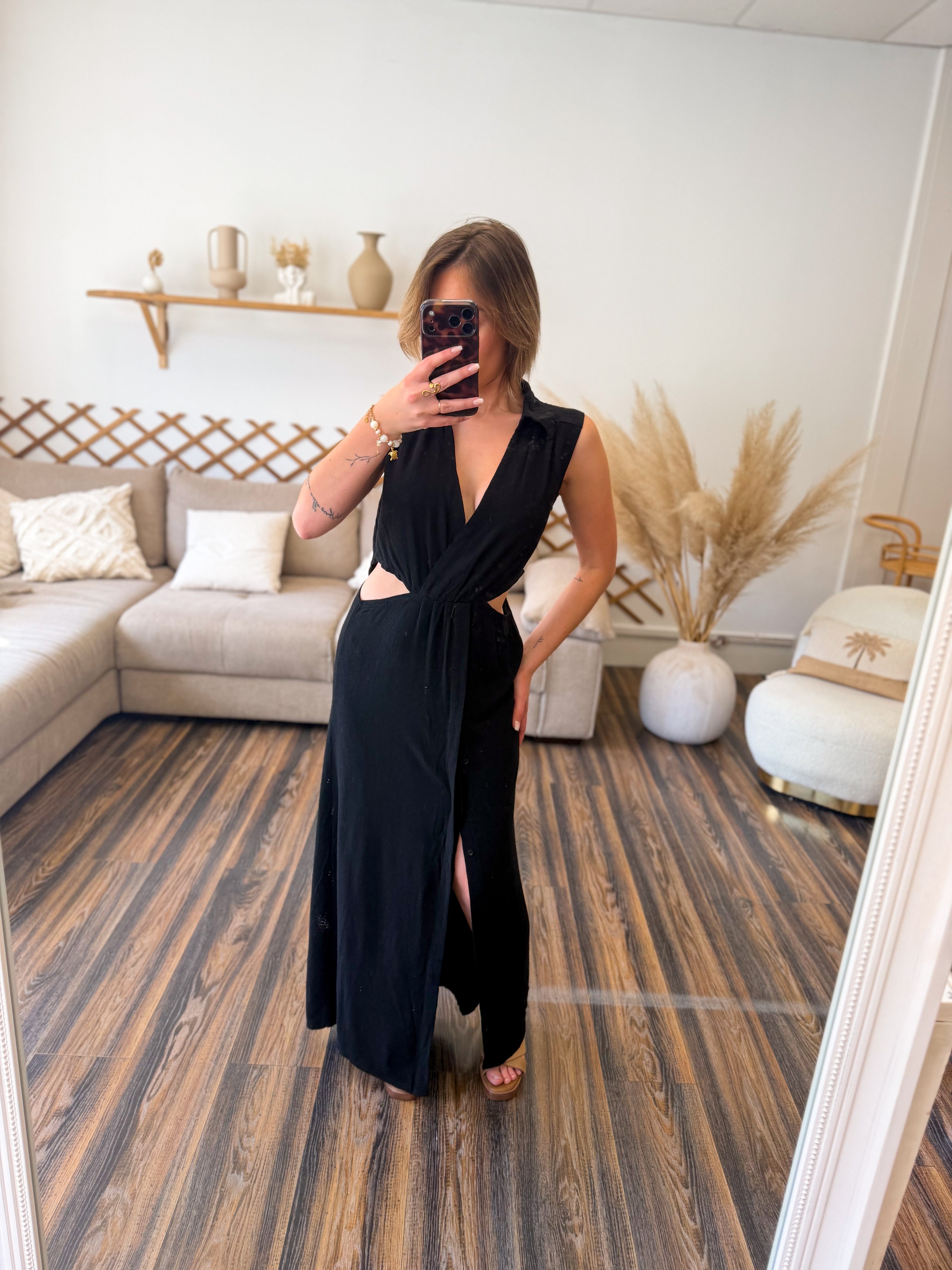 ROBE AJOURÉE NOIR