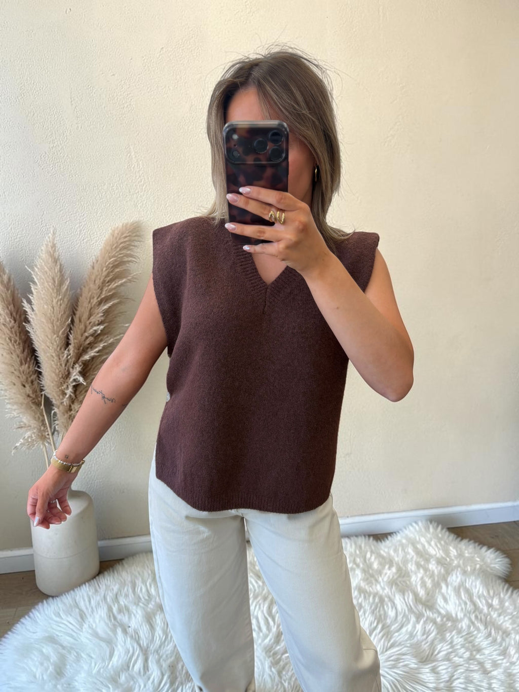 GILET MARRON GWEN
