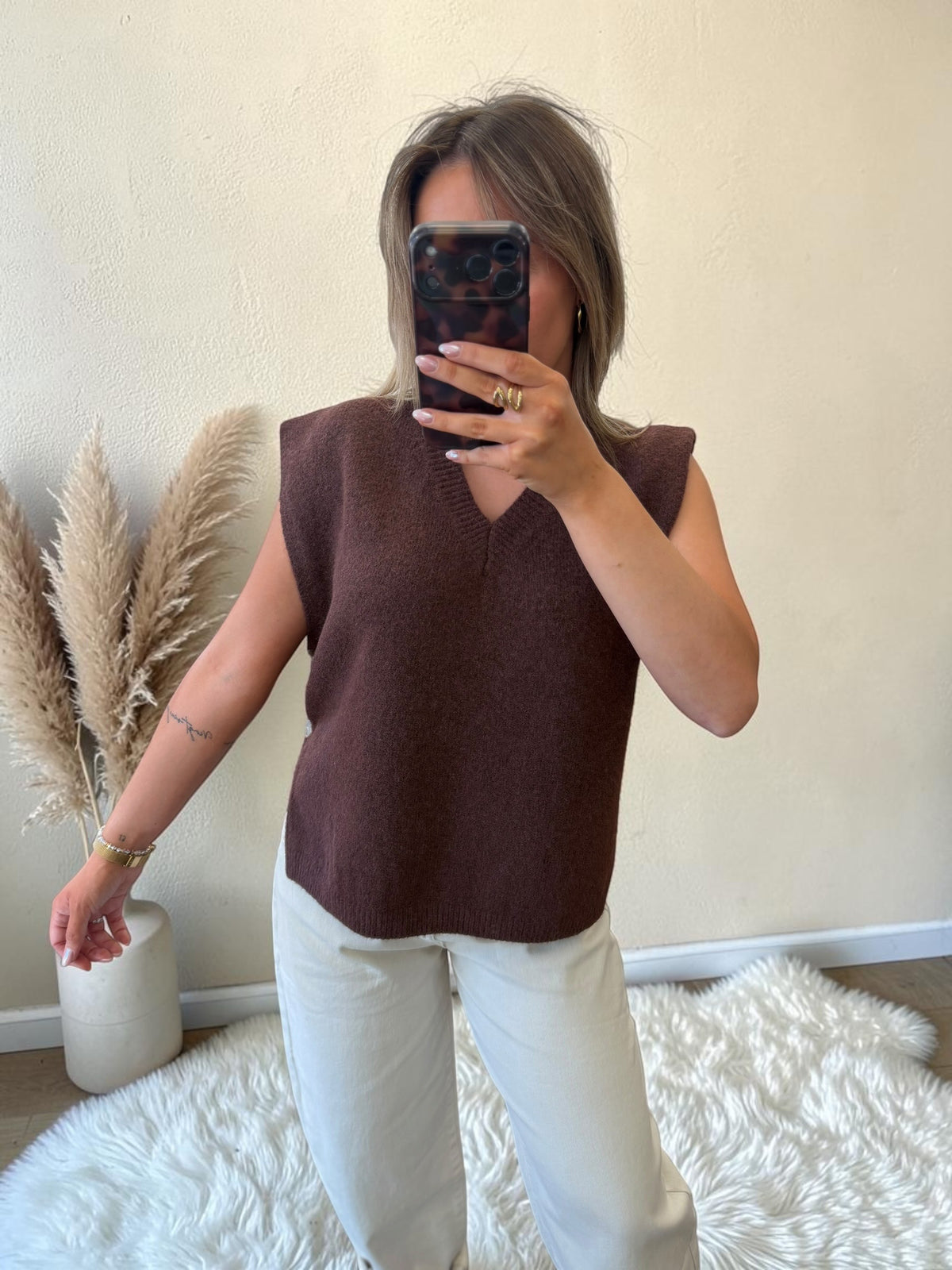 GILET MARRON GWEN