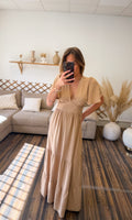 ROBE LONGUE BEIGE BOHÈME